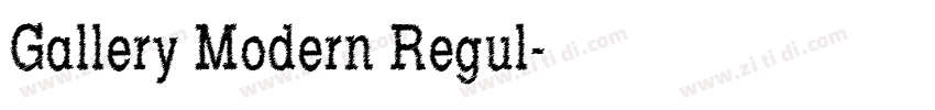 Gallery Modern Regul字体转换
